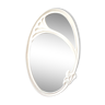Miroir ovale Art déco, cadre fonte