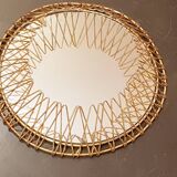 Sun mirror in golden thread 1950 31cm