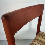 4 Scandinavian teak chairs, Denmark 60s