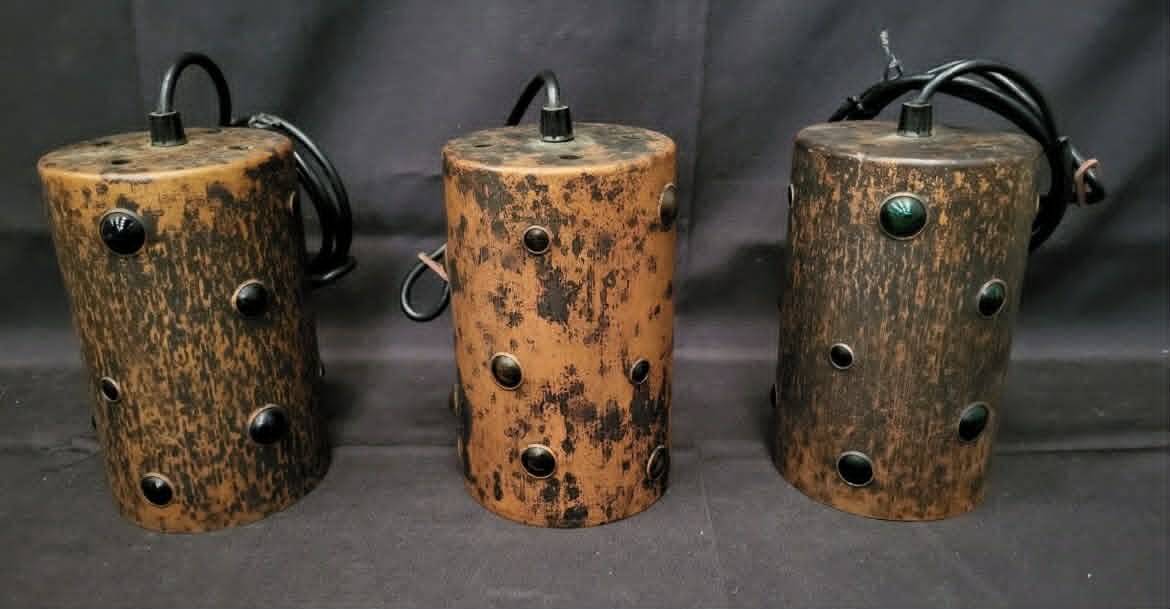 3 suspension lamps nanny still, "bubble" model, authentic 1960s