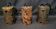 3 lampes a suspension nanny still , modele "bubble"  authentique annees 60