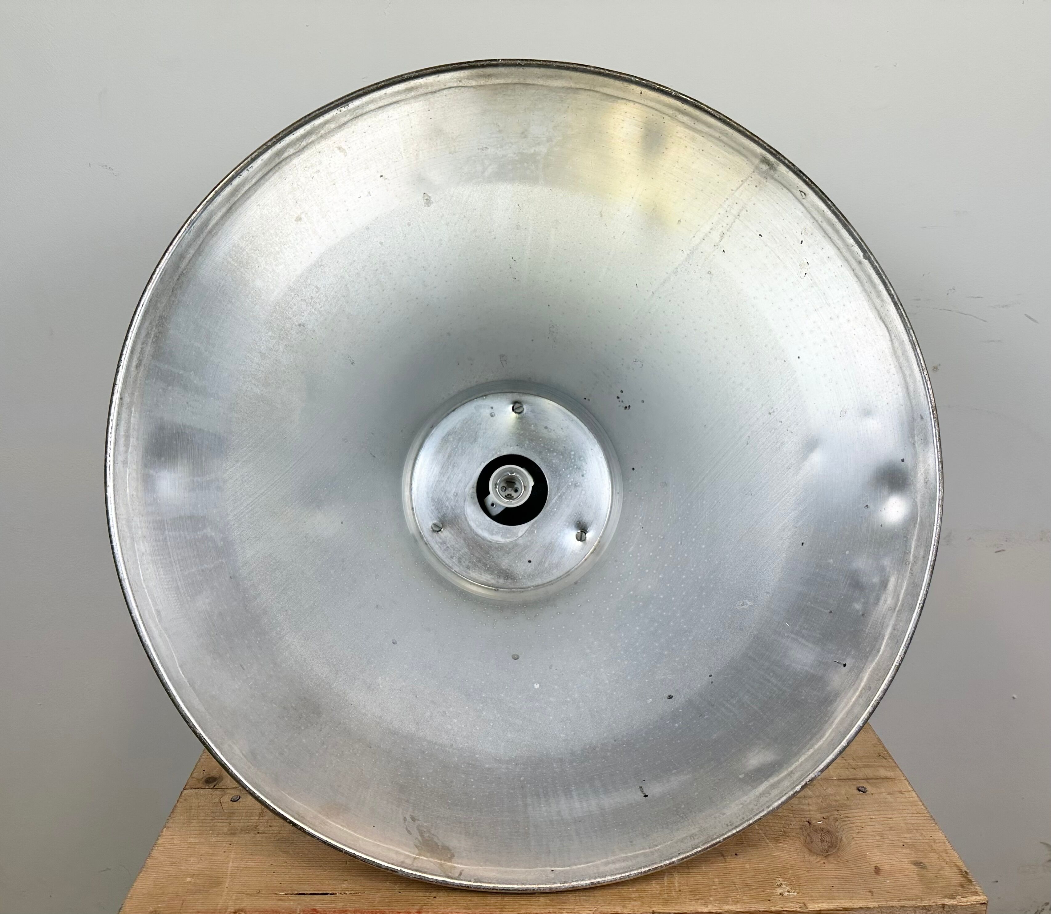 Large Industrial Aluminium Pendant Light from Elektrosvit, 1960s