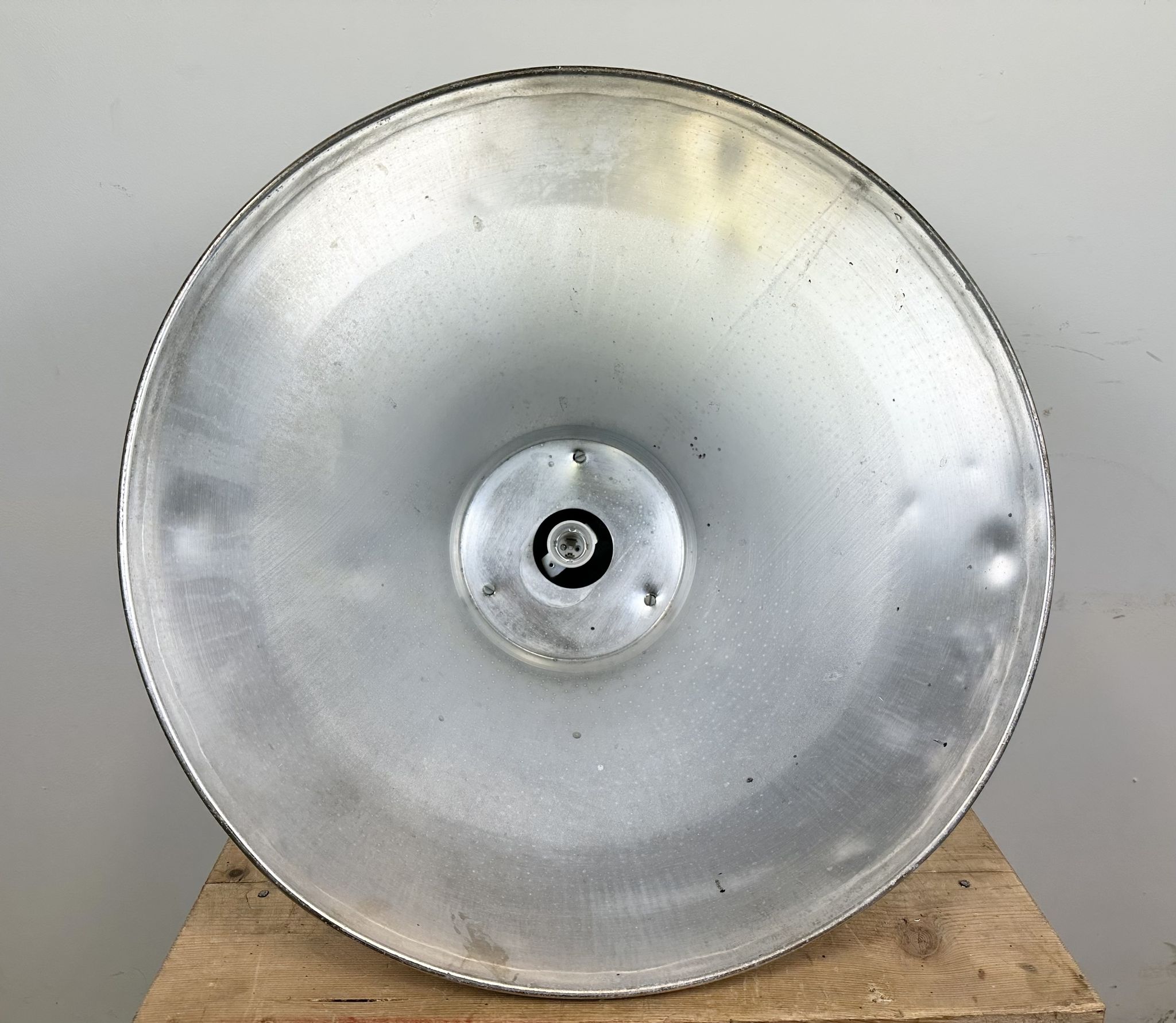 Large Industrial Aluminium Pendant Light from Elektrosvit, 1960s