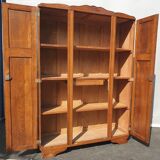Art deco cabinet bookcase dark oak l135