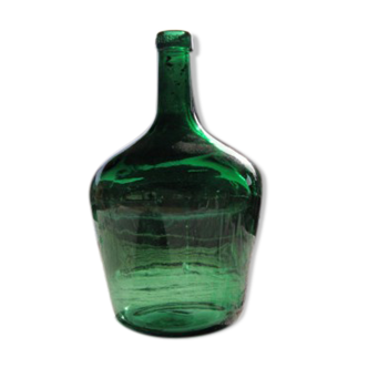 Dame jeanne viresa de 2 litres le verre vert vintage