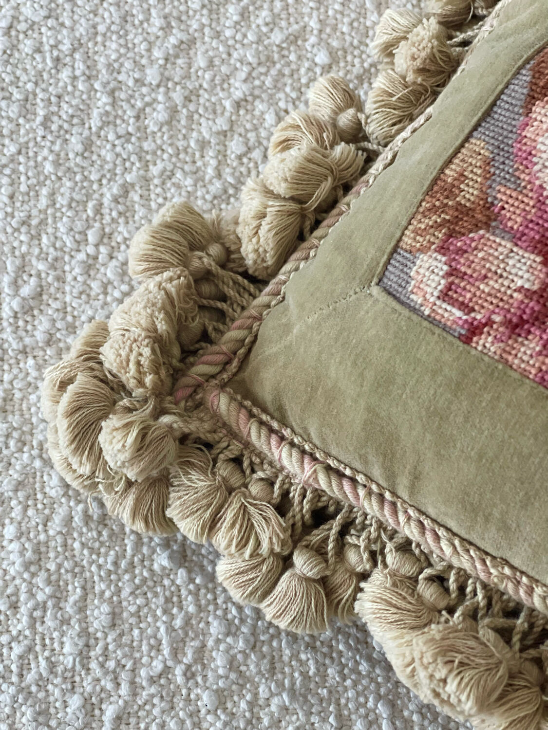 Vintage upholstery cushion