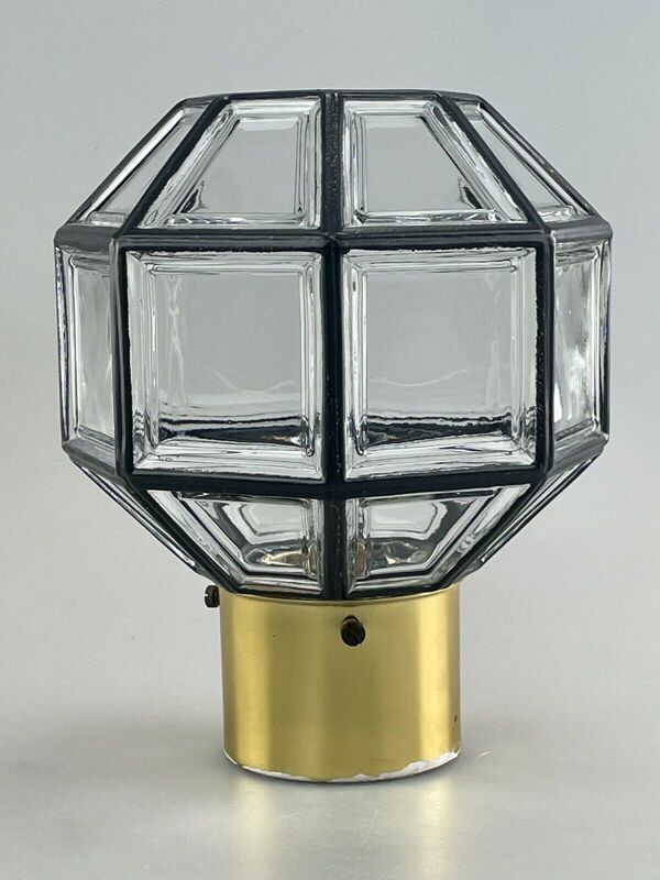 Plafonnier Limburg verre espace age design 60s 70s