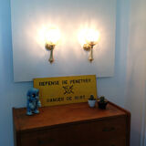 Pair of vintage gold sconces