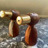 Scandinavian saliere & pepper duo