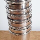 Silver and crystal liquor service