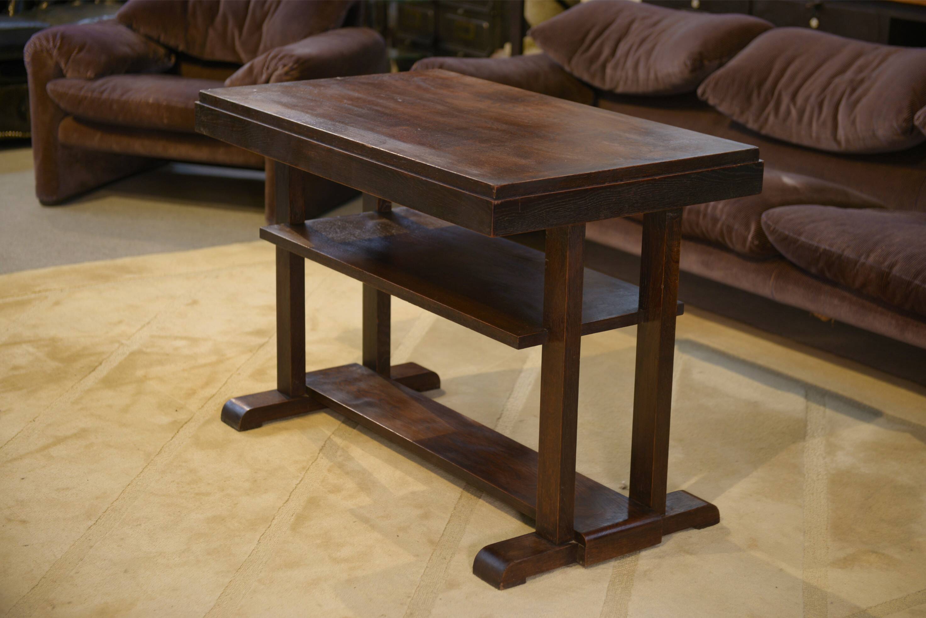 Oak console/side table from the 1940s.