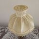 French Vintage Brass Table Lamp With Cream Fringed Shade 5567