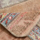 Neutral narrow vintage runner rug,64x262cm