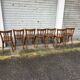 (Lot) 7 Vintage Wooden Bistro Chairs