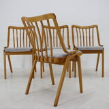 1960s beech dining chairs Czechoslovakia