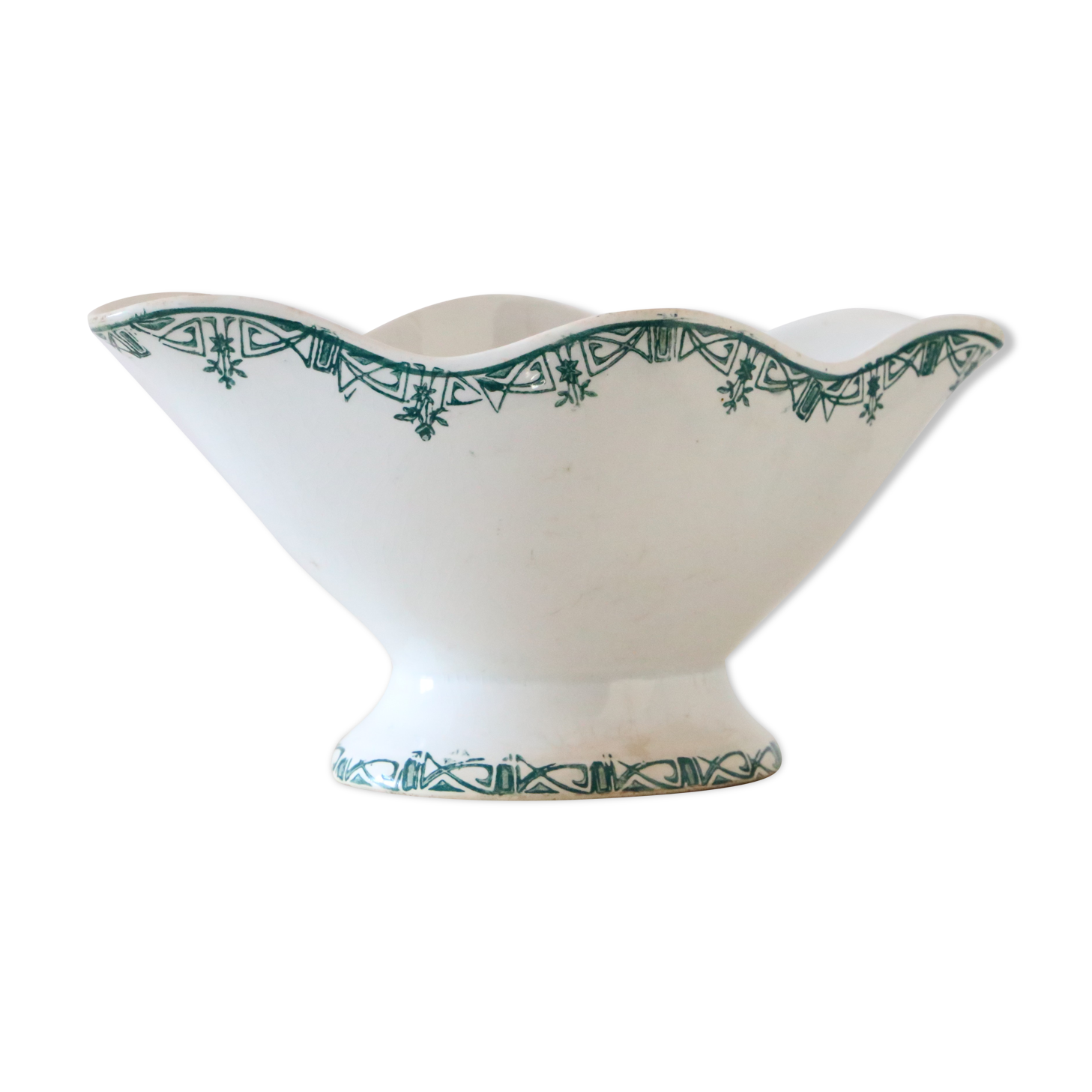 Gravy boat Terre de Fer from the French manufacture Saint Amand, vintage