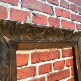 Wooden frame and stucco moldings