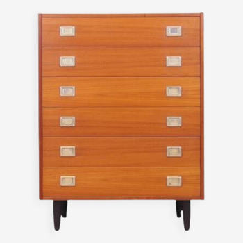 Teak chest of drawers, Danish design, 1970s