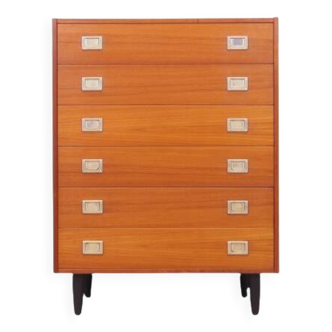 Teak chest of drawers, Danish design, 1970s