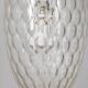 1960s vintage pendant lamp in decorated glass Italian design