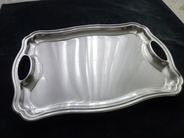Stainless steel serving tray 30.5 x 43.5 cm