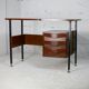 Bureau en bois léger, France, circa 1950