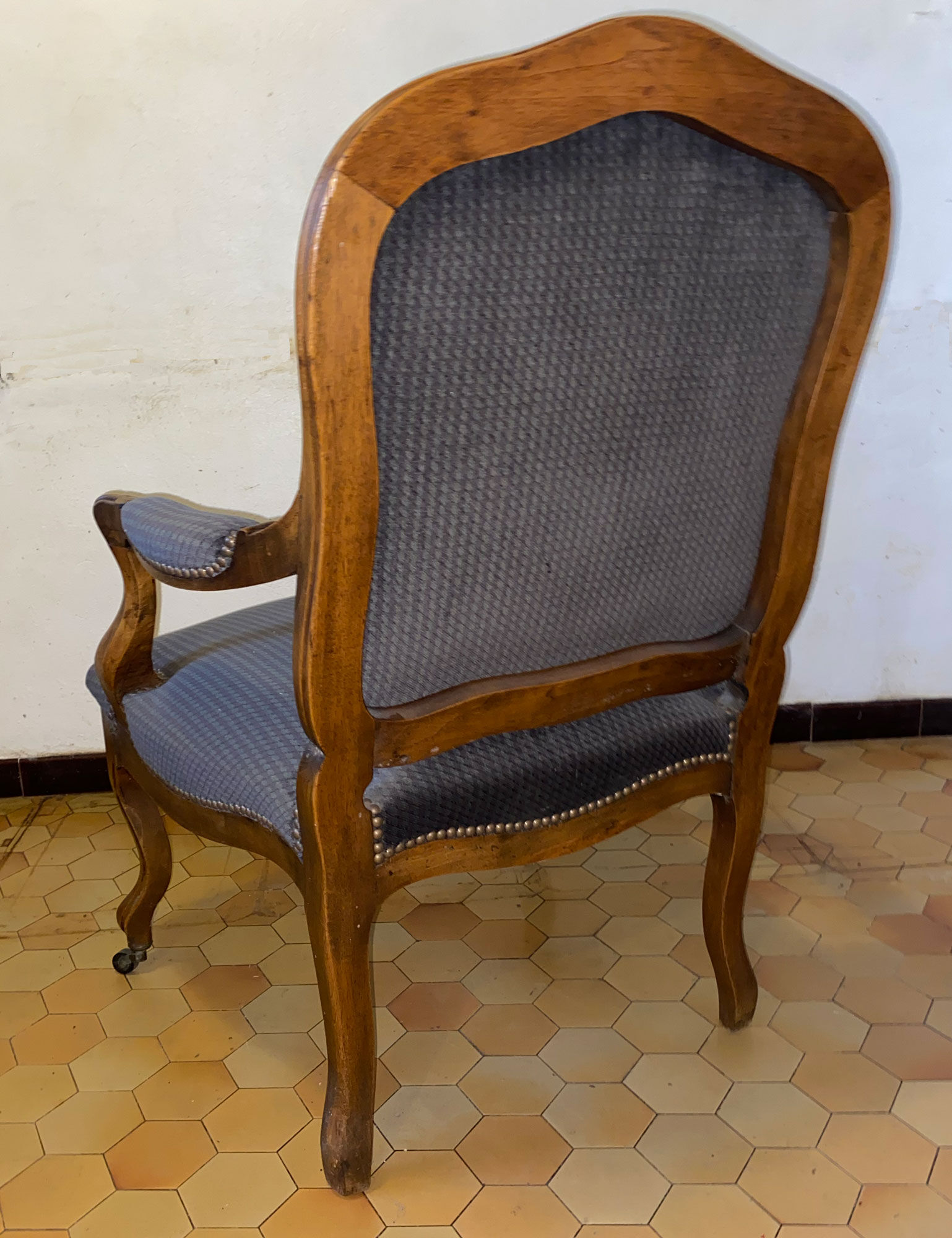 Voltaire armchair in walnut Louis Philippe