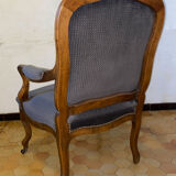 Voltaire armchair in walnut Louis Philippe