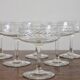 8 coupes à champagne en cristal gravé