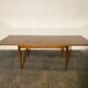 Vintage teak square extendable  dining table designed and manufactured by lübke,  1960s