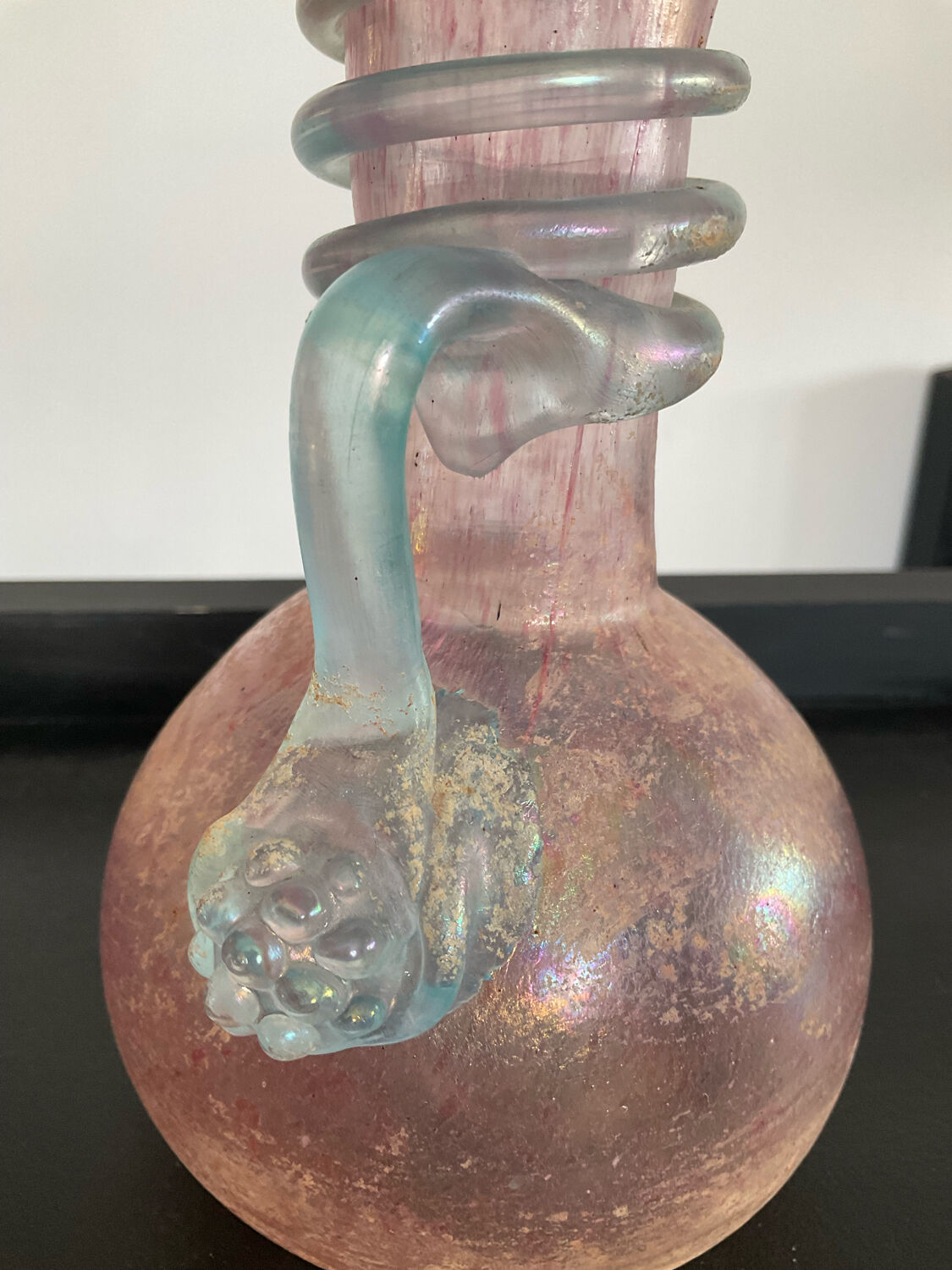 Old "Scovo" vase in Murano glass