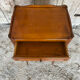 Antique nightstand louis xv style cherry wood drawer + vintage case