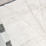 Moroccan Berber carpet m'rirt ecru diamonds engraved 3x212m