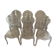 Lot de 6 chaises transparentes style Louis XV