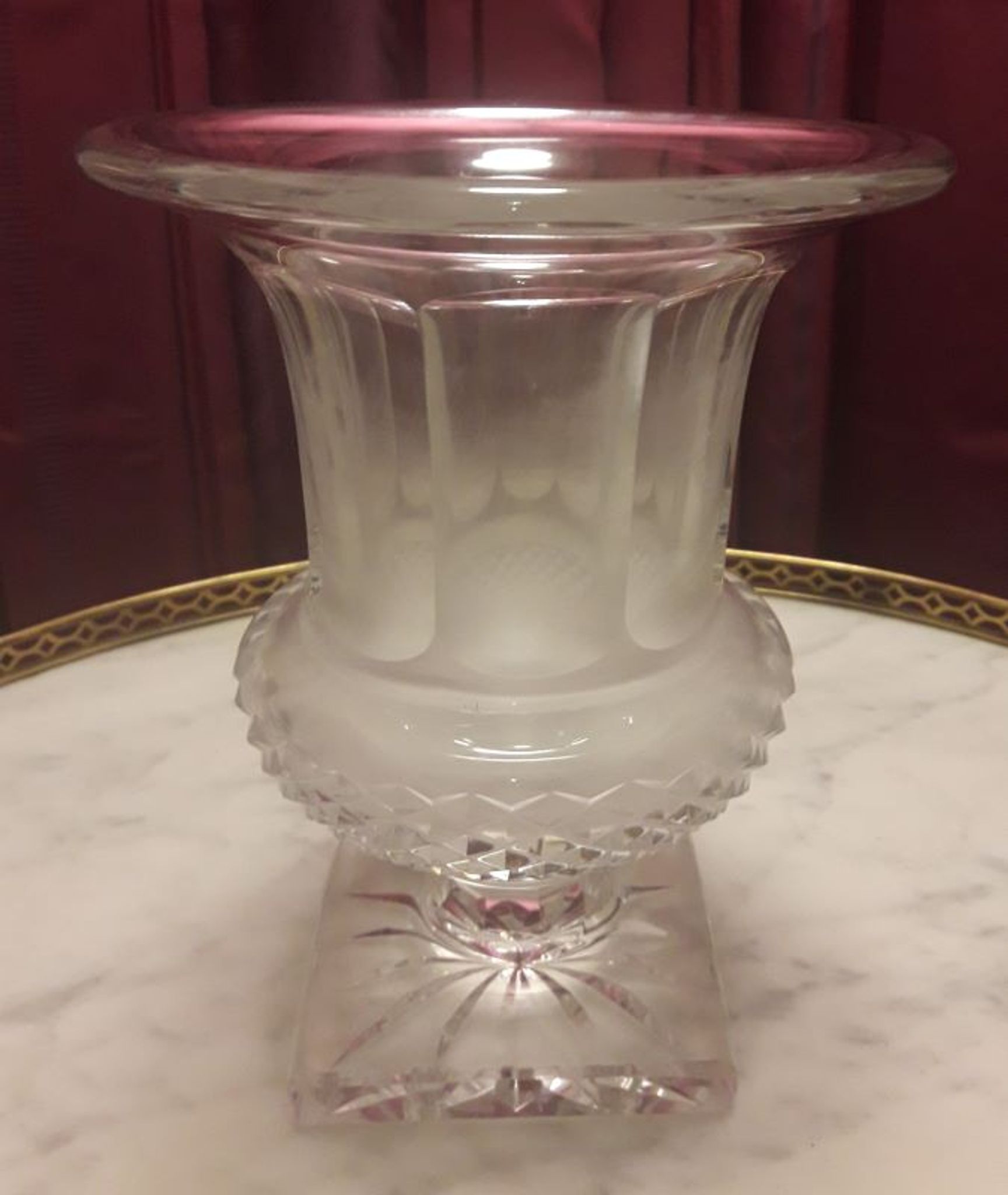 Vase cristal Saint Louis France Versailles