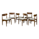 Chaises de salle à manger en teck et laine par Casala, années 1960, lot de 6