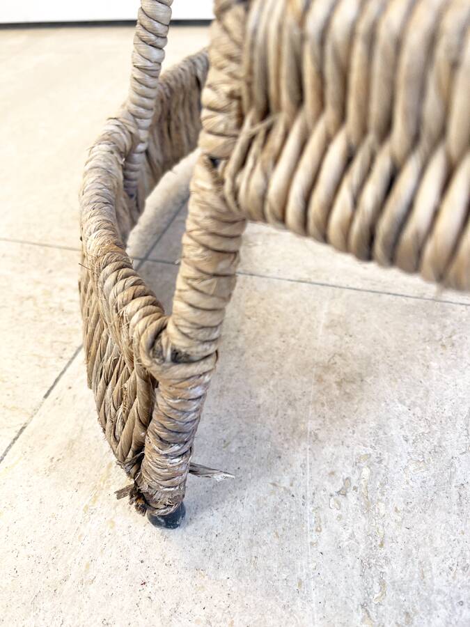 Rattan bar lounge – creation by Roger Coster, Haiti