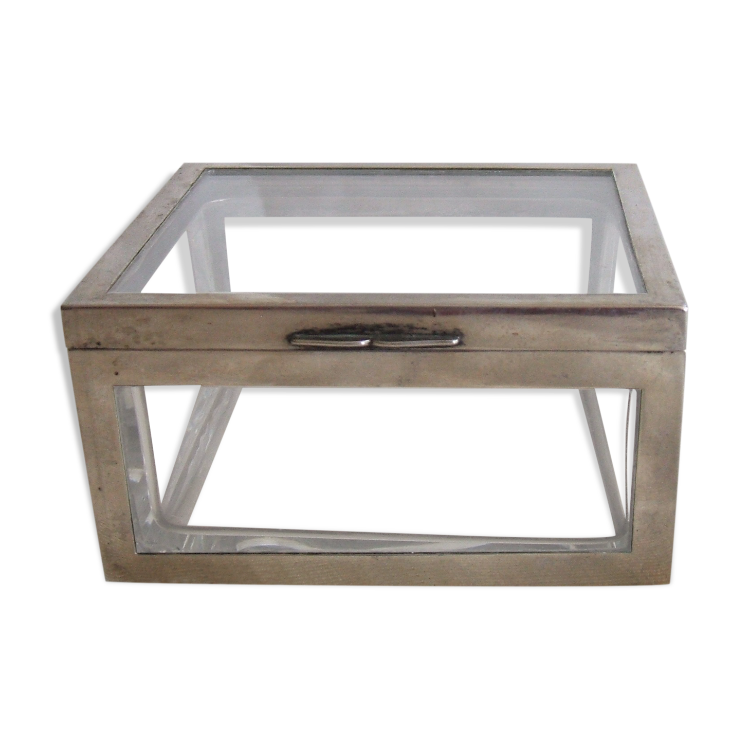 Crystal box and solid silver