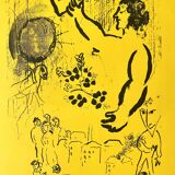 Marc Chagall - Tribute to Maiakovsky - 1963 - Original lithographic poster