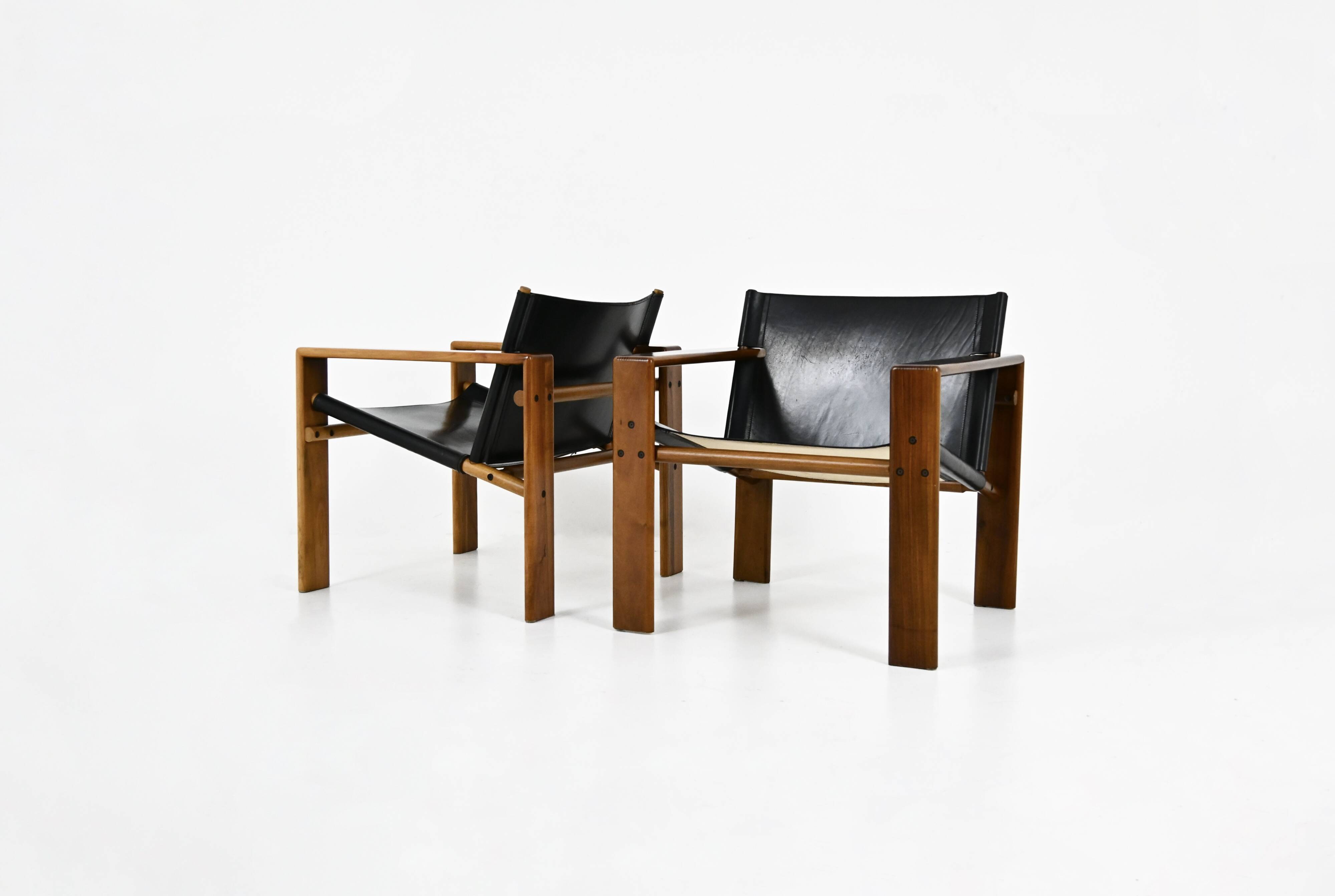 Set de 2 Fauteuils « Laser » par Tarcisio Colzani pour Mobil Girgi, 1970