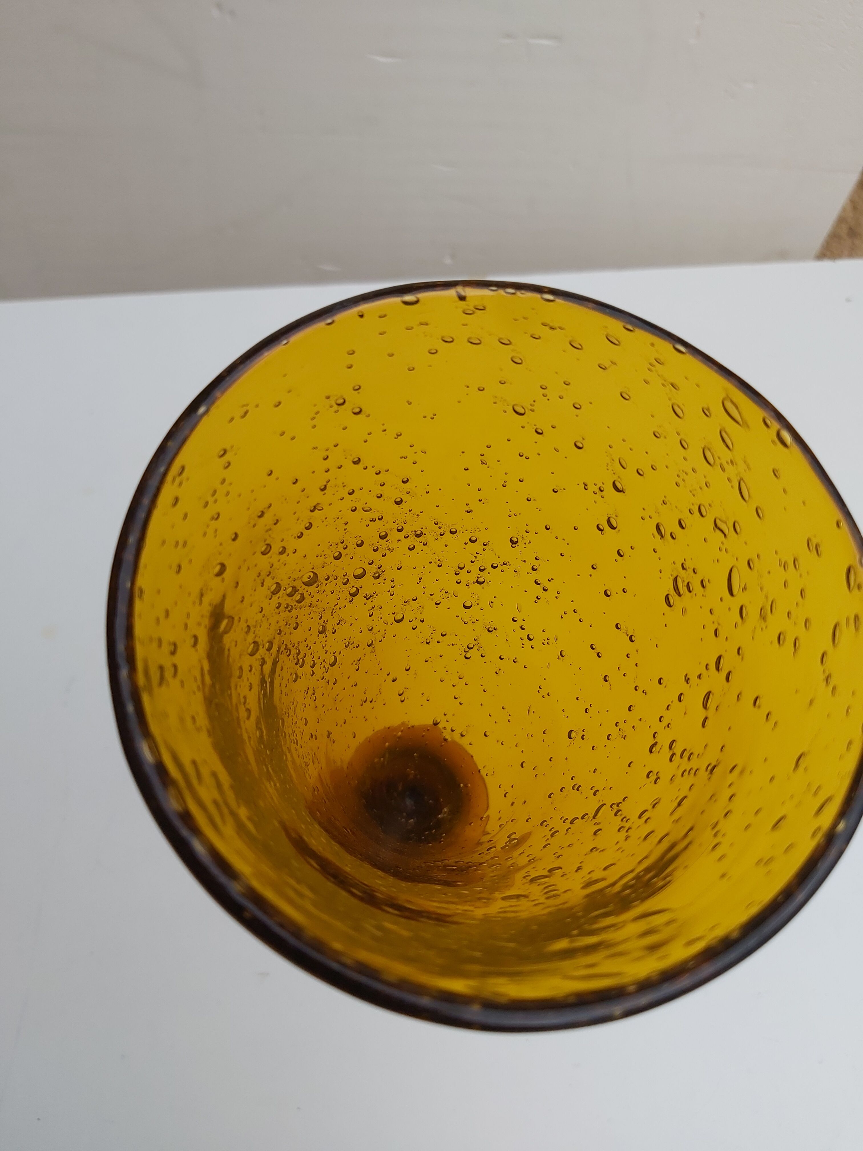 Large glass blown vase