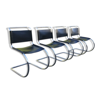 MR 10 tubular chairs by Ludwig Mies Van Der Rohe for Thonet