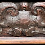 Renaissance table dated 1654