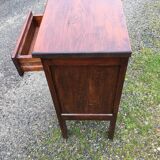 Table de chevet ancienne en bois vintage