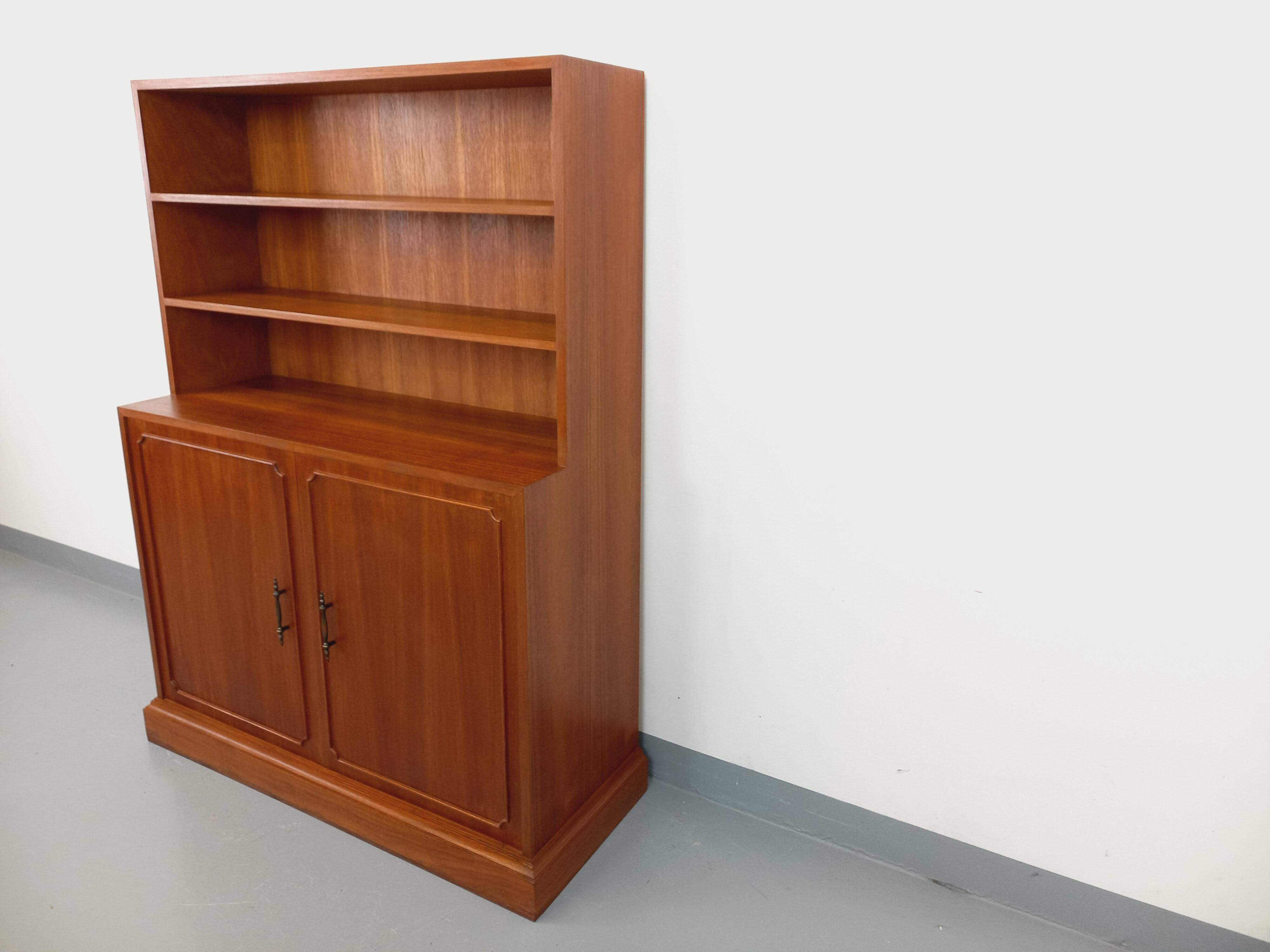 Vintage teak storage bookcase from the 60s
