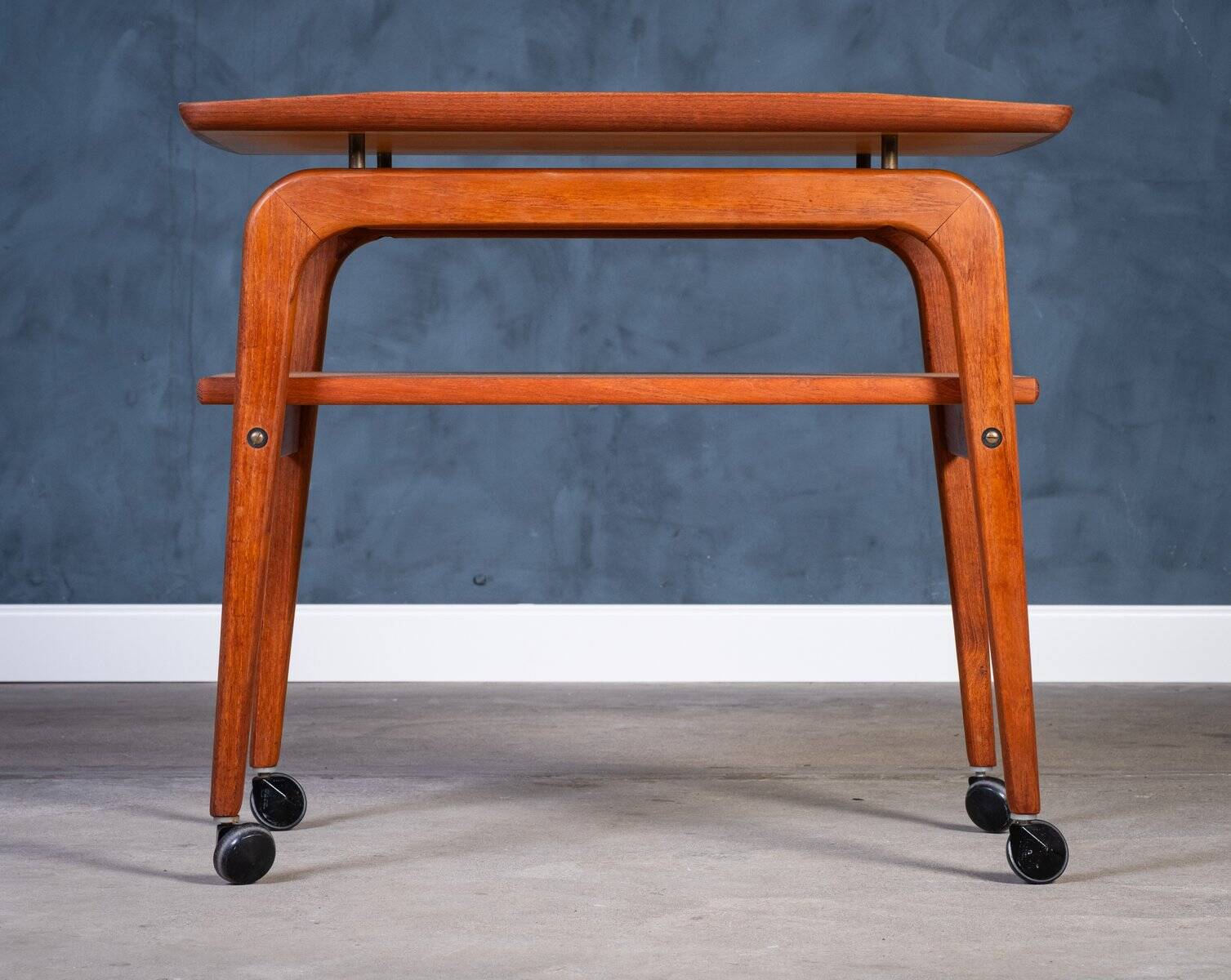 Teak Bar Cart by Arne Hovmand-Olsen for Mogens Kold, 1960s
