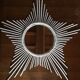 Sun vintage 70 cm braided rattan mirror