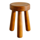 Vintage Swedish Wooden Tripod Low Stool
