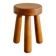Vintage Swedish Wooden Tripod Low Stool