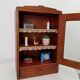 Old bathroom cabinet from the 40s in solid oak